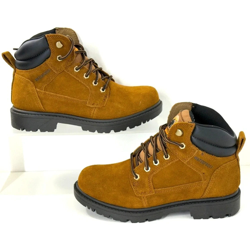6.5 Wide, Mens  Work Boot BRAHMA, BRAVO Waterproof, Oil Resistant, Tan NIB